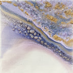 - Light Amethyst Gemstone Artwork with Amethyst Abstract Crystal Artwork