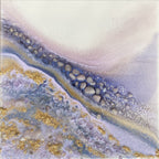 - Light Amethyst Gemstone Artwork with Amethyst Abstract Crystal Artwork