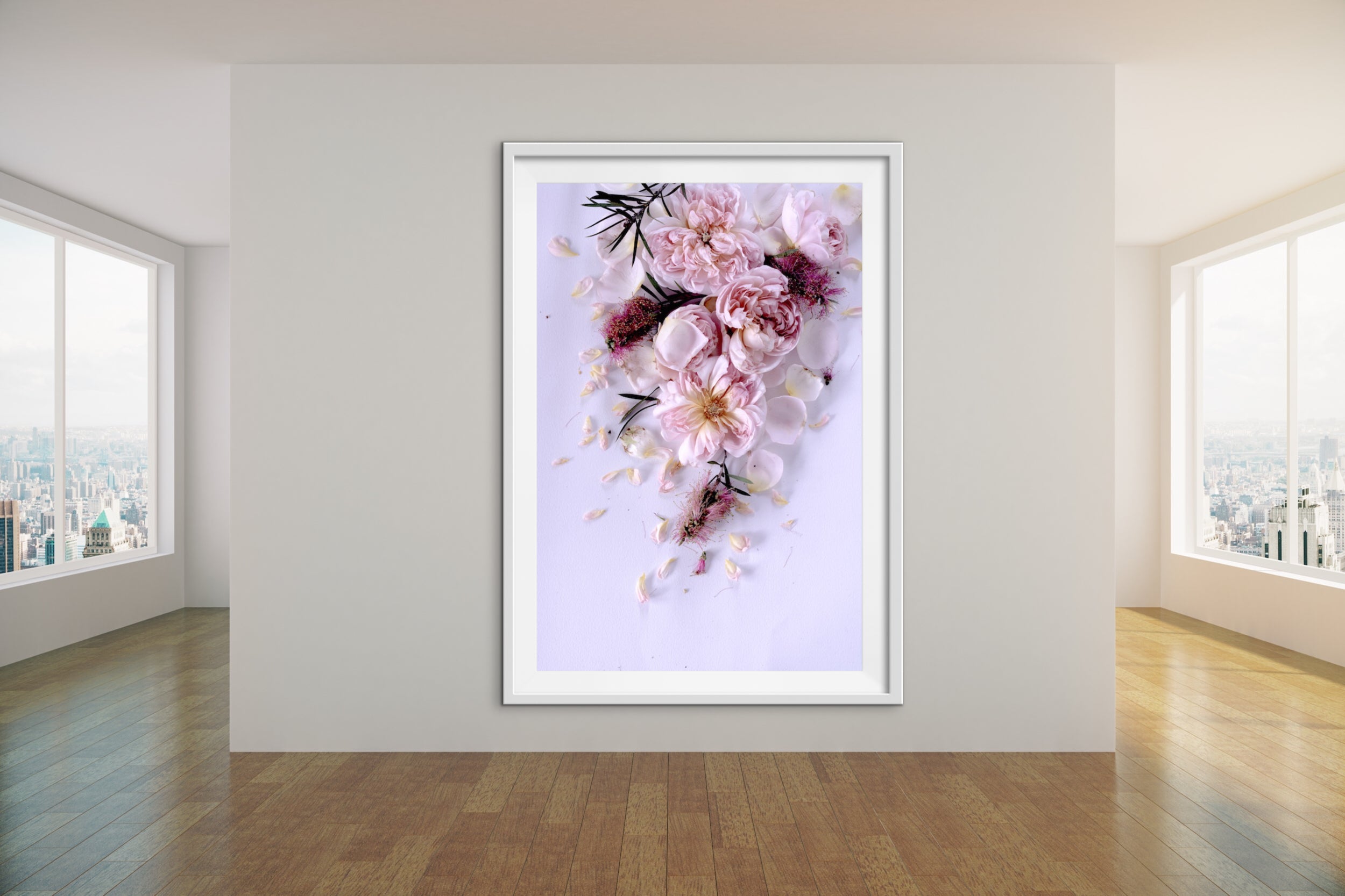 Abstract Floral. Purple. Flower Power Serenade. Art Print. Antuanelle 4 Soft Pastel Floral Artwork. Limited Edition Print
