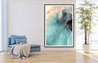 Abstract Beach. Rise Above Swell Neutral Ocean. Art Print. Antuanelle 3 Ocean Seascape. Limited Edition Print