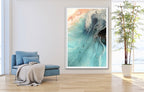 Abstract Beach. Rise Above Swell Neutral Ocean. Art Print. Antuanelle 2 Ocean Seascape. Limited Edition Print
