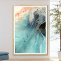 Abstract Beach. Rise Above Swell Neutral Ocean. Art Print. Antuanelle 1 Ocean Seascape. Limited Edition Print