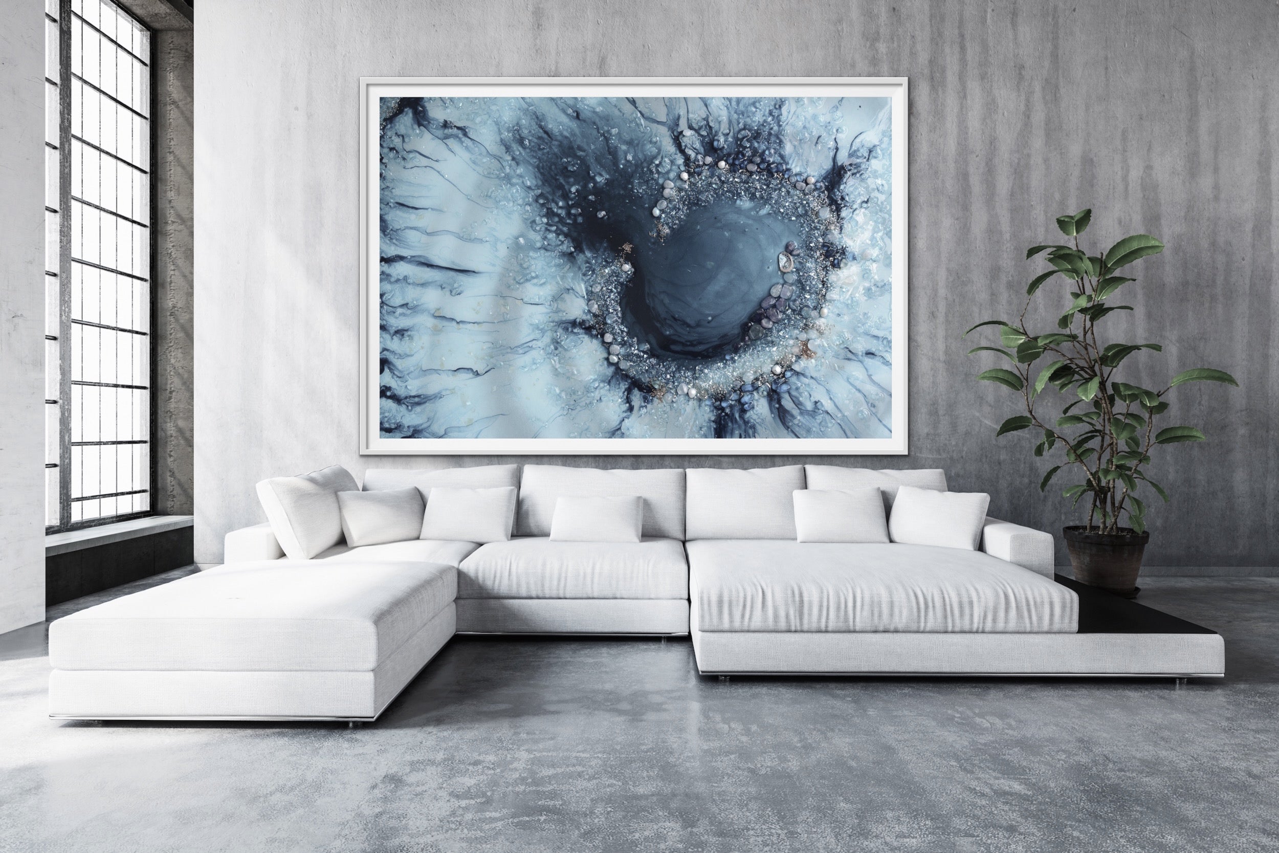 Contemporary art. Grey Reef. Beyond Grey. Art Print. Antuanelle 2 Neutral Reef Artwork.Limited Edition Print
