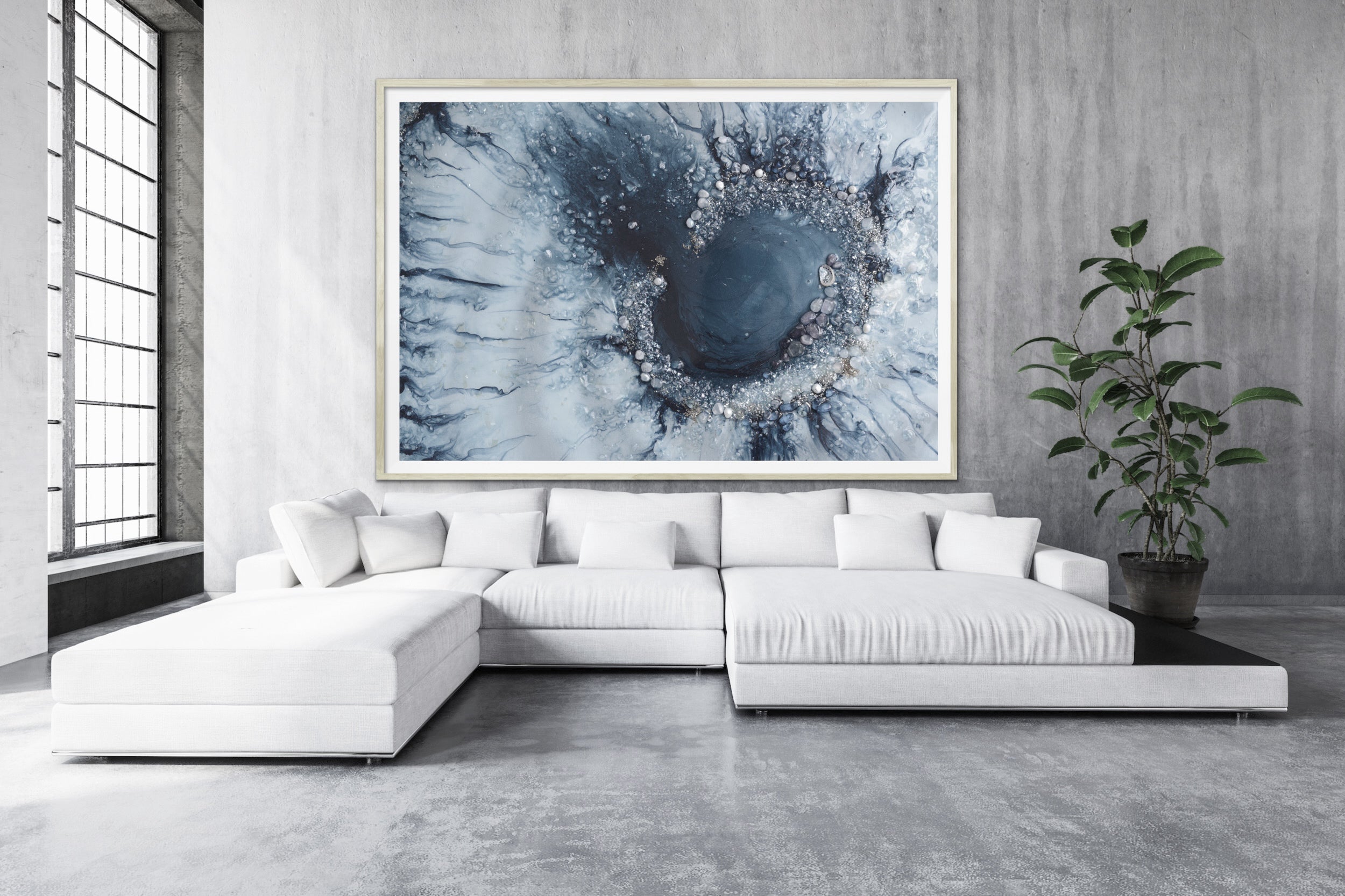 Contemporary art. Grey Reef. Beyond Grey. Art Print. Antuanelle 3 Neutral Reef Artwork.Limited Edition Print