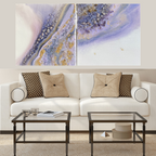 Light Amethyst Gemstone Artwork with Amethyst. COMMISSION