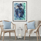 Abstract Seascape. Blue Ocean. Bondi Surf Aqua. Art Print. Antuanelle 5 Neutral Limited Edition Print