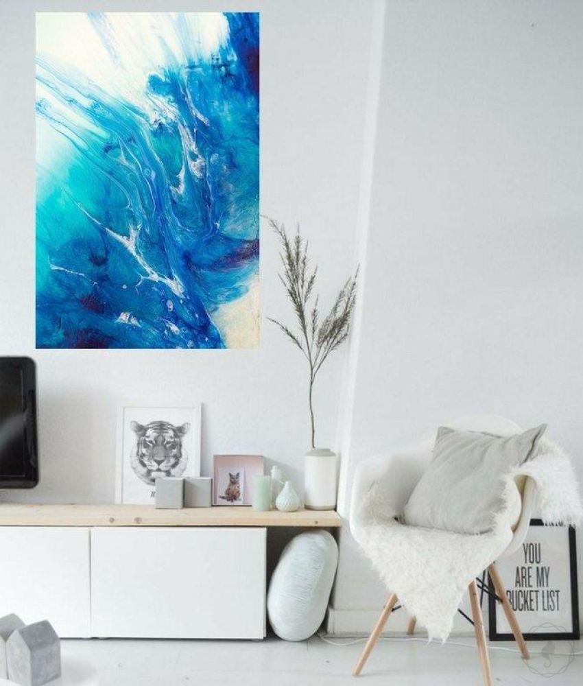 Abstract Seascape. Dreaming Gold Coast. Art Print. Antuanelle 2 Boho Ocean. Limited Edition Print