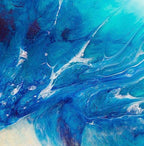 Abstract Seascape. Dreaming Gold Coast. Art Print. Antuanelle 3 Boho Ocean. Limited Edition Print