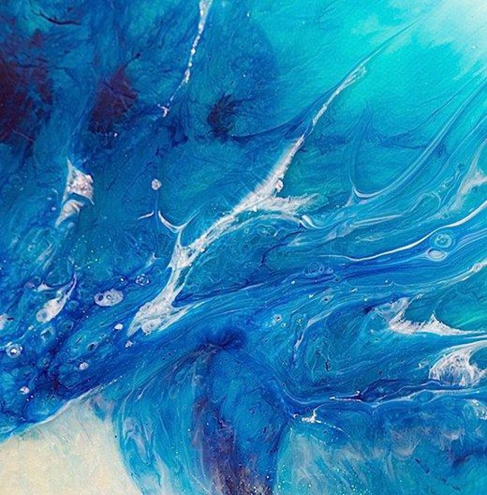 Abstract Seascape. Dreaming Gold Coast. Art Print. Antuanelle 3 Boho Ocean. Limited Edition Print