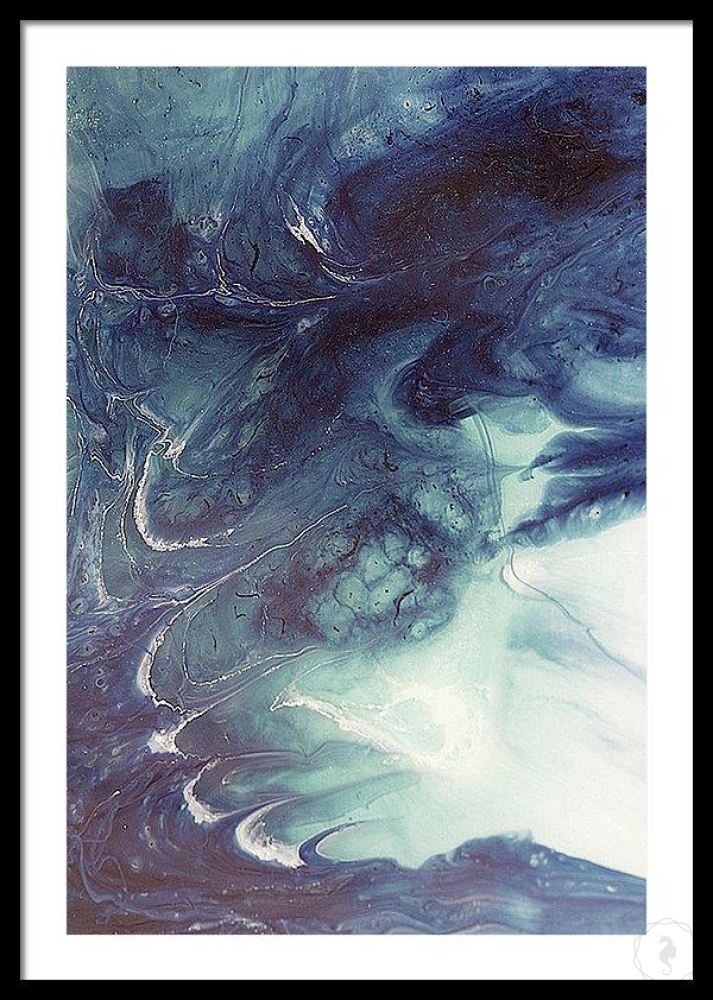 Abstract Seascape. Deep Greys. Dreaming Grey. Art Print. Antuanelle 4 Limited Edition Print