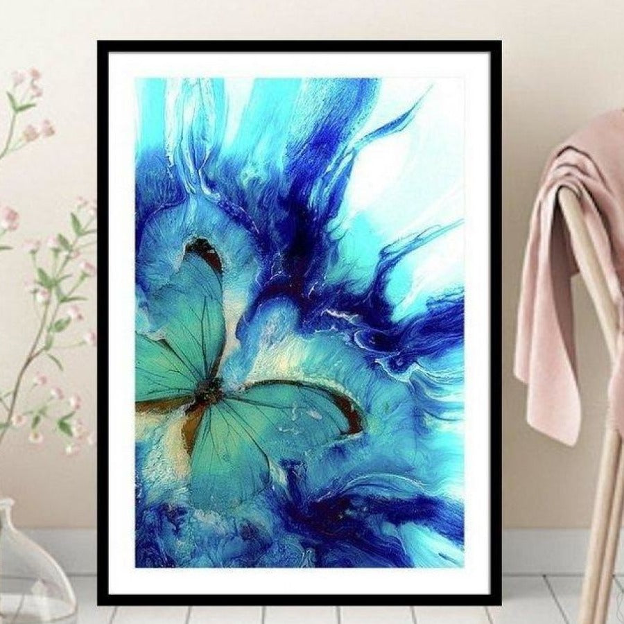 Abstract butterfly. Dreaming Butterfly Vibrant. Art Print. Antuanlle 1 Seascape. Limited Edition Print