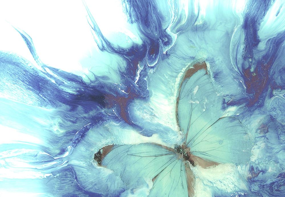 Abstract Butterfly. Dreaming Pastel Art Print. Antuanelle 2 Limited Edition Seascape Wave Wall