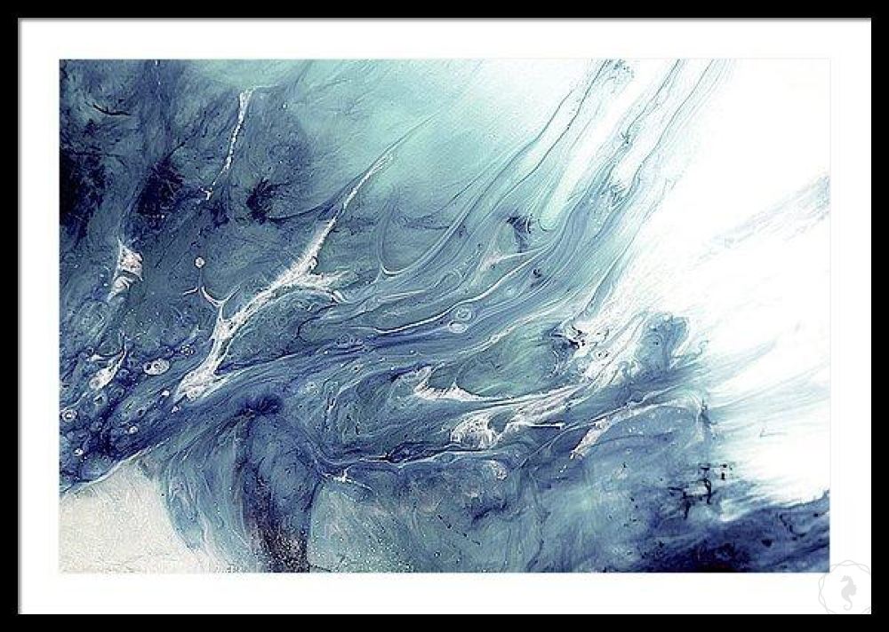 Abstract Seascape. Dreaming Neutral Boho. Art Print. Antuanelle 4 Boho Limited Edition Print