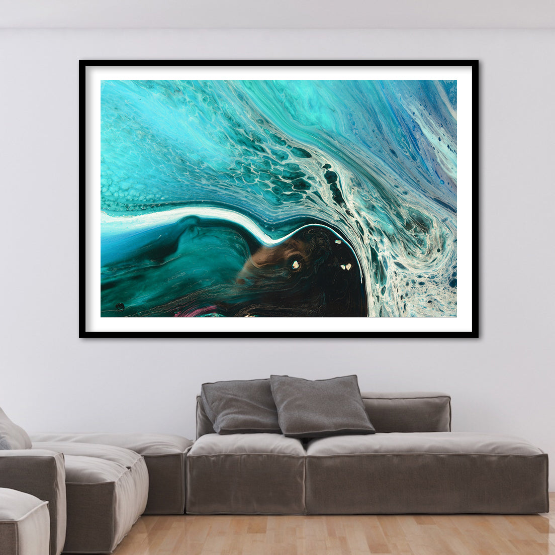 Abstract Seascape. Rise Above Inlet 2 Tropical. Art Print. Antuanelle 3 Tropical Artwork. Limited Edition Print