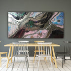 Aura Rainbow Amethyst Geode Crystal. Limited Edition Print. Antuanelle