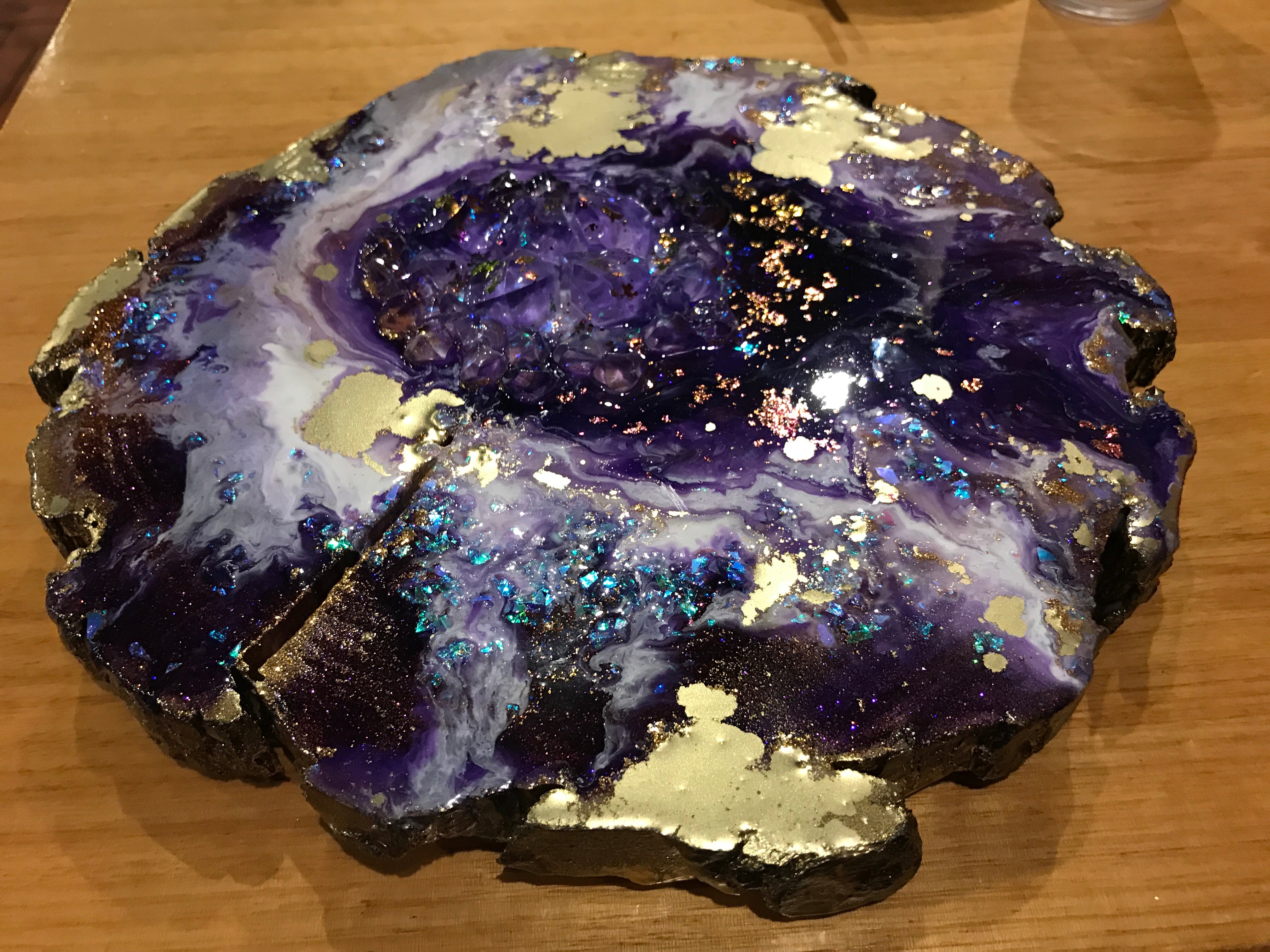 Purple Geode. Crystal Artwork.Purple Artwork. - Antuanelle - 7