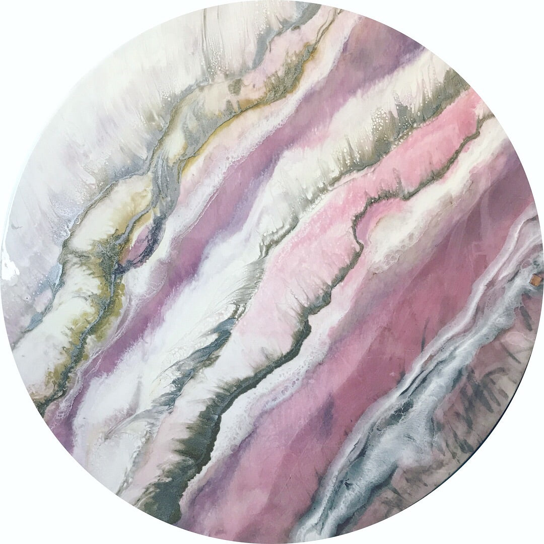Crystal Geode - CUSTOM Artwork - Resin Art 3 COMMISSION - ABSTRACT ARTWORK
