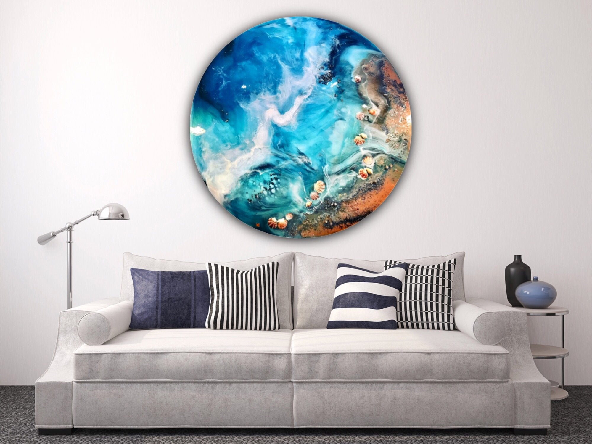 3 Mermaid. Ocean Artwork. COMMISSION