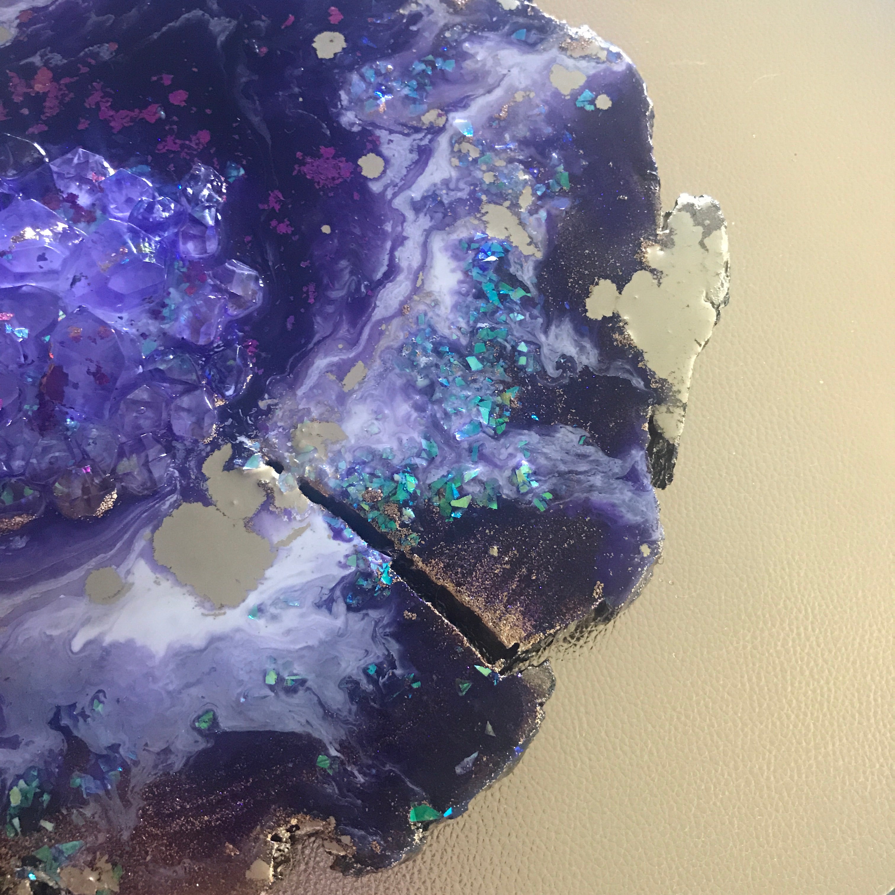 Purple Geode. Crystal Artwork.Purple Artwork. - Antuanelle - 4