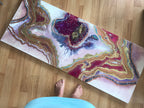 - Starbright 1 Pink and Gold Geode Art Abstract Crystal Artwork