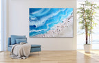 Abstract Ocean. Vivid Blue Beach. Bali Utopia 3. Art Print. Antuanelle 4 Ocean Artwork. Limited Edition Print