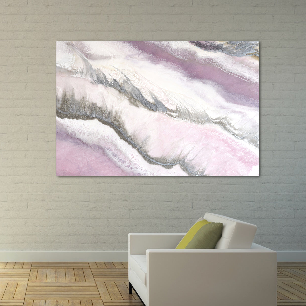 Abstract Artwork. Pink and Grey. Blush Sands 2. Art Print. Antuanelle 4 Limited Edition Print