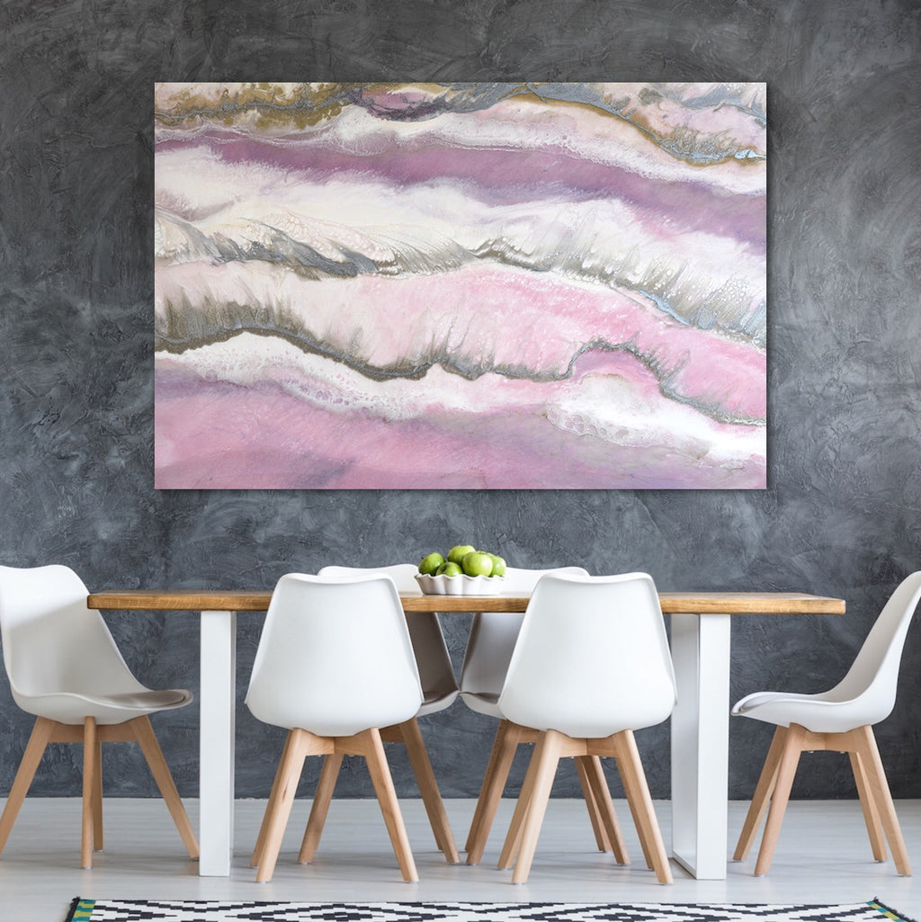 Abstract wave. Pastel Pink Ocean. Blush Sands 3. Art Print. Antuanelle 2 Waves Limited Edition Print