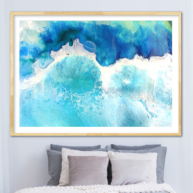 Abstract Sea. Laguna Beach 2 Tropical Artwork. Art Print. Antuanelle 1 Limited Edition Print