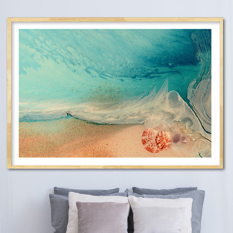Abstract Beach. Rise Above Shells 2 Ocean Print. Art Antaunelle 1 Limited Edition Print