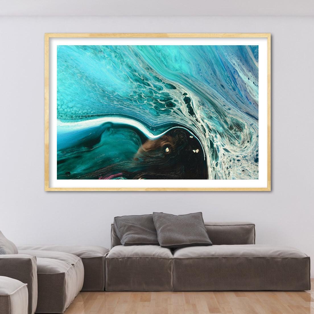 Abstract Seascape. Rise Above Inlet 2 Tropical. Art Print. Antuanelle 4 Tropical Artwork. Limited Edition Print