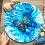 Abstract Butterfly Artwork. Seascape Portal. Farfalla Marina. Antuanelle 1 Original COMMISSION - Custom Artwork