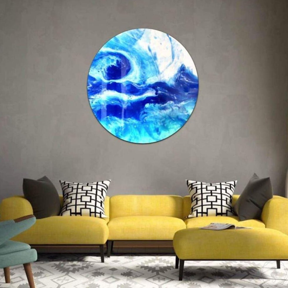 Deep Blue artwork. Abstract wave. Manly Beach. Antuanelle 1 Wave. Original Artwork