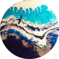 Custom Artwork. Abstract Ocean. Original Sydney Harbour. Antuanelle 1 COMMISSION - Artwork