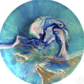 Original Artwork. Abstract Oceanscape. Heart Reef. Antuanelle 1 Seascape. Artwork