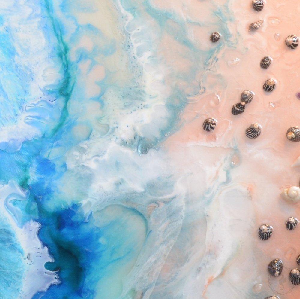 Custom Made. Abstract Coastal Artwork. Laguna Beach. Antuanelle 4 Australian Seascape. Original