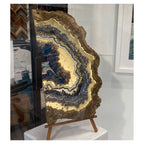 Gold Titanium Aura Freeform Crystal with Titanium aura quartz