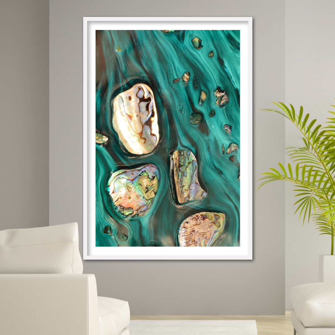 Abstract Art. Rise Above Tide 3 Coastal Shells. Art Print. Antaunelle 5 Shells Artwork. Limited Edition Print