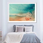 Abstract Beach. Rise Above Shells 2 Ocean Print. Art Antaunelle Limited Edition Print