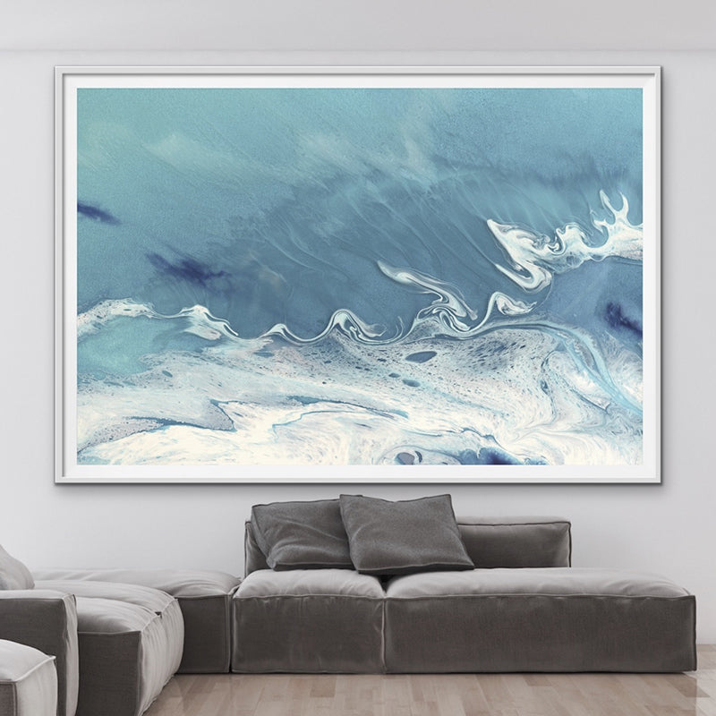 Pastel Abstract Artwork. Bali Utopia Grey Sky. Art Print. Antuanelle 1 Neutral Limited Edition Print